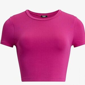 Express- Pink Baby Tee, Size Medium